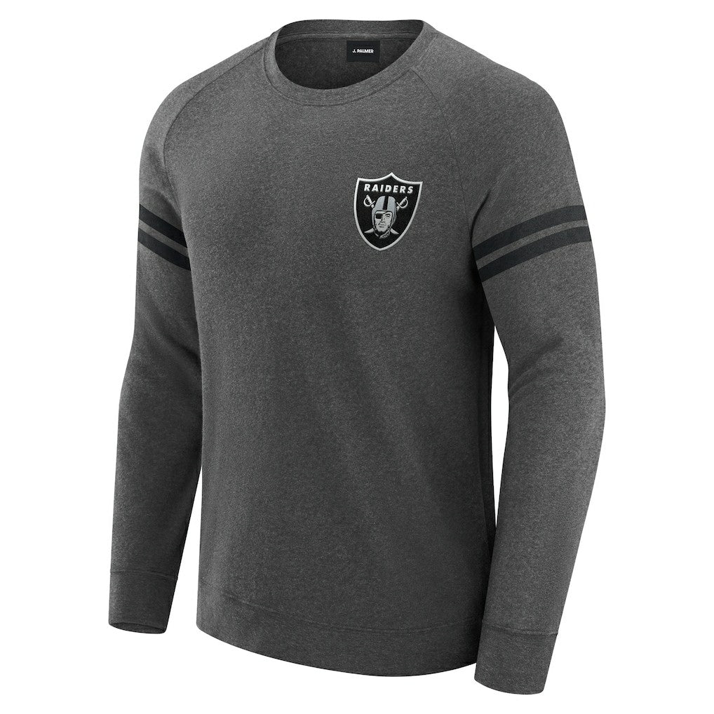 Las Vegas Raiders  J. Palmer Players Lounge Raglan Tri-Blend Sweatshirt