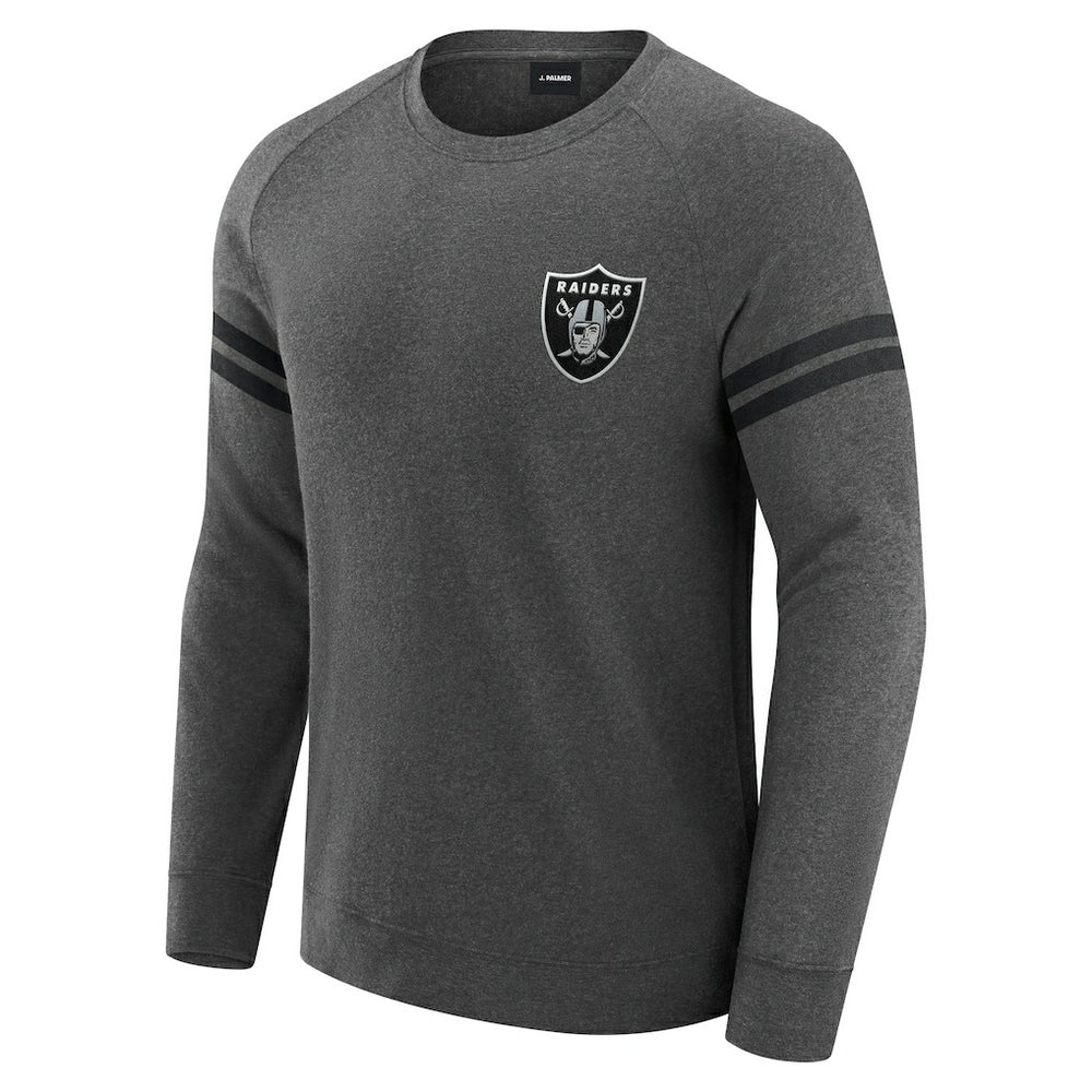 Las Vegas Raiders  J. Palmer Players Lounge Raglan Tri-Blend Sweatshirt