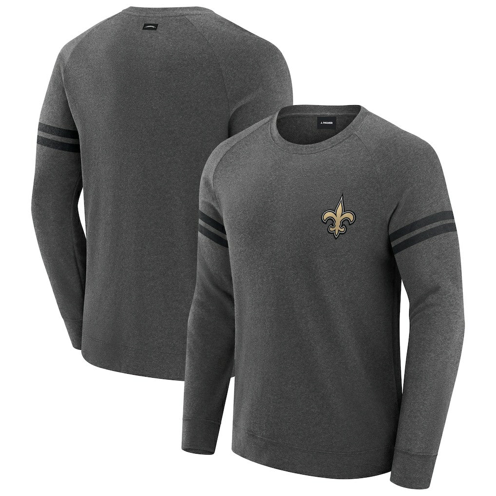 New Orleans Saints  J. Palmer Players Lounge Raglan Tri-Blend Sweatshirt