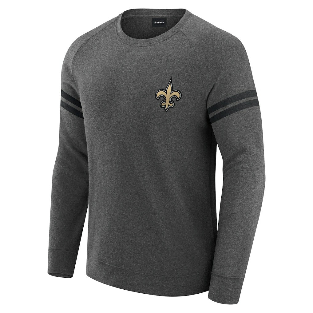 New Orleans Saints  J. Palmer Players Lounge Raglan Tri-Blend Sweatshirt