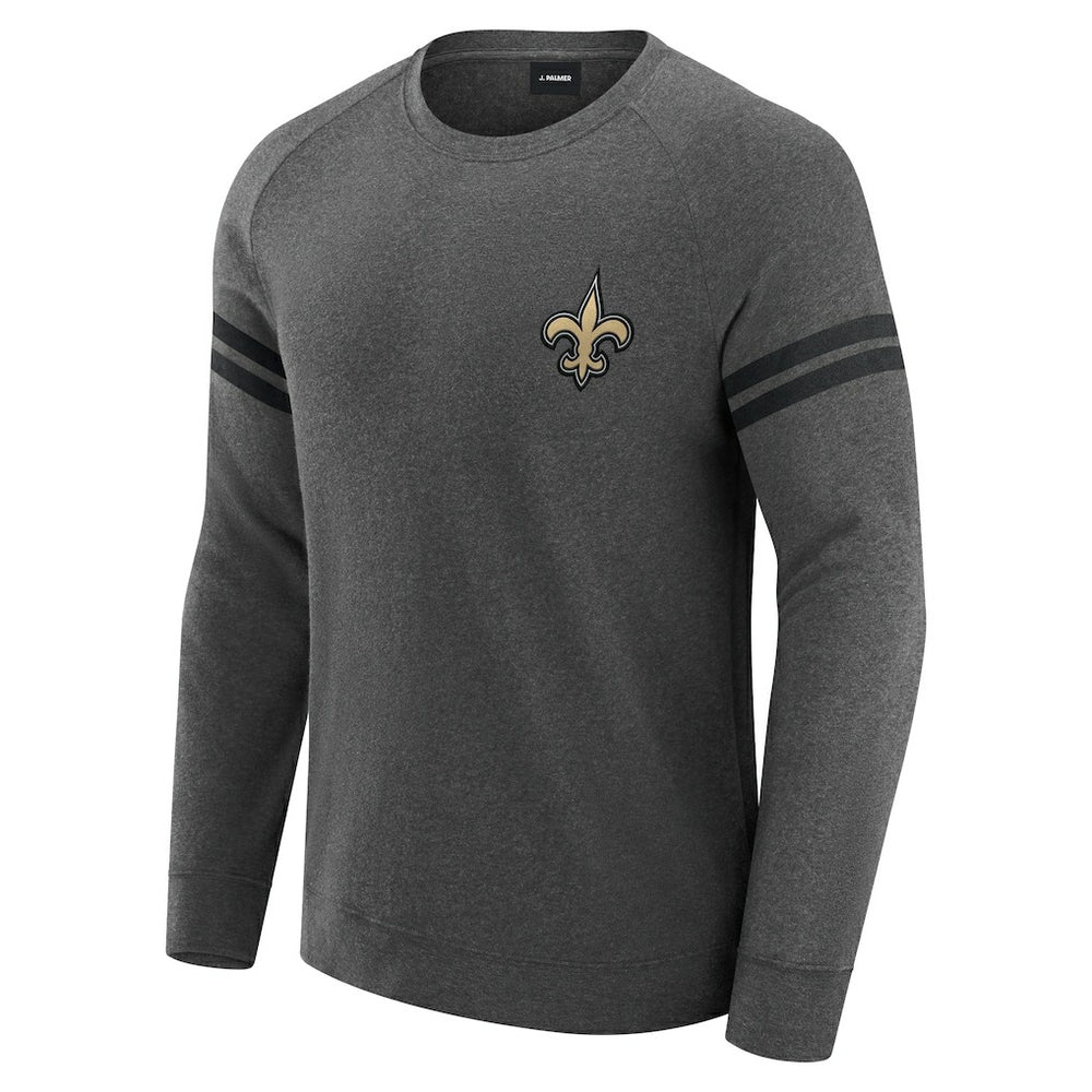 New Orleans Saints  J. Palmer Players Lounge Raglan Tri-Blend Sweatshirt