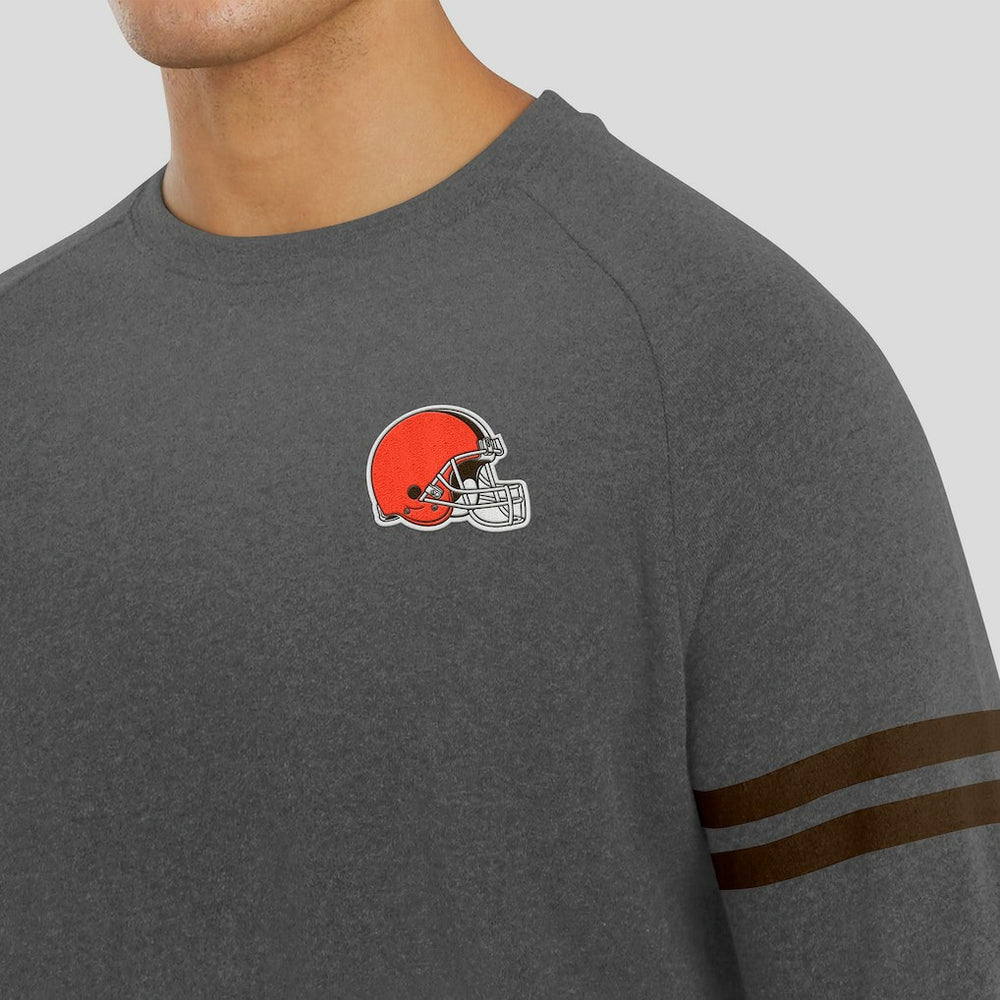 Cleveland Browns  J. Palmer Players Lounge Raglan Tri-Blend Sweatshirt