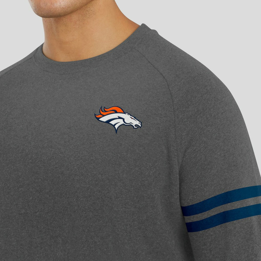 Denver Broncos  J. Palmer Players Lounge Raglan Tri-Blend Sweatshirt