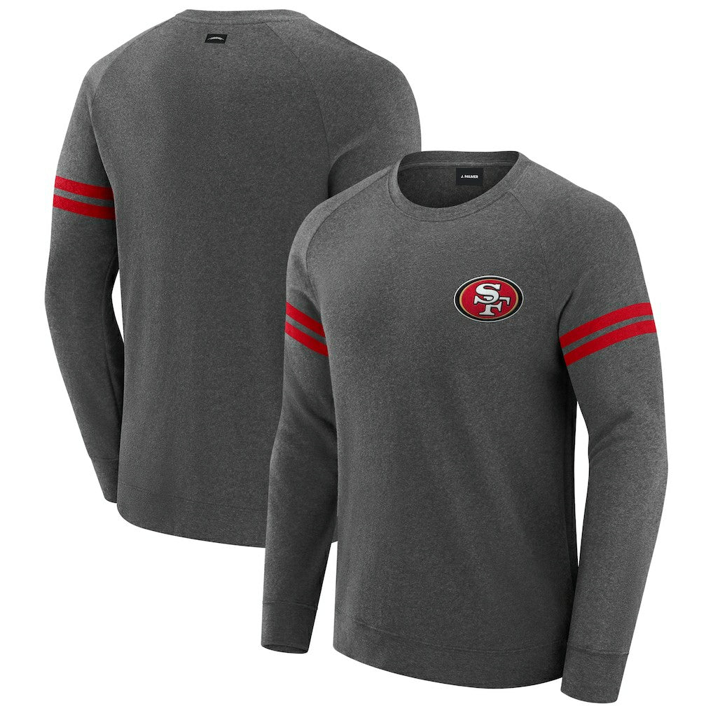San Francisco 49ers  J. Palmer Players Lounge Raglan Tri-Blend Sweatshirt