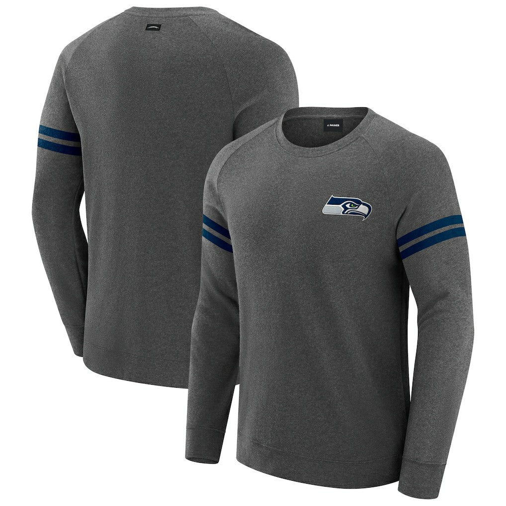 Seattle Seahawks  J. Palmer Players Lounge Raglan Tri-Blend Sweatshirt