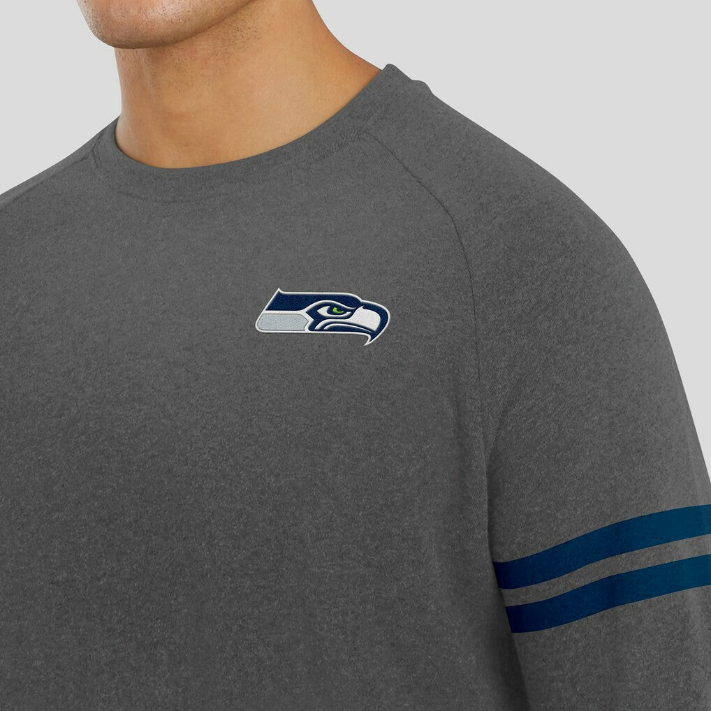 Seattle Seahawks  J. Palmer Players Lounge Raglan Tri-Blend Sweatshirt