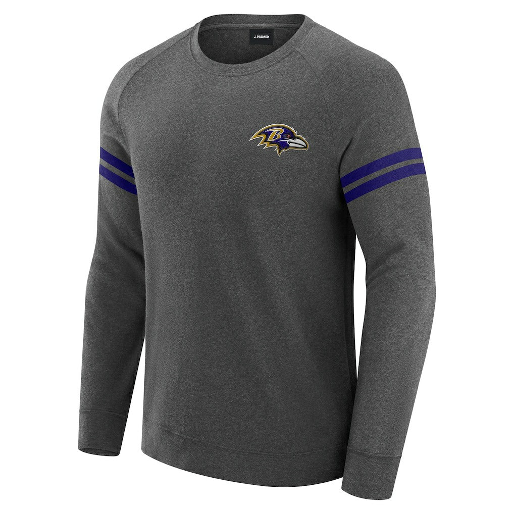 Baltimore Ravens  J. Palmer Players Lounge Raglan Tri-Blend Sweatshirt