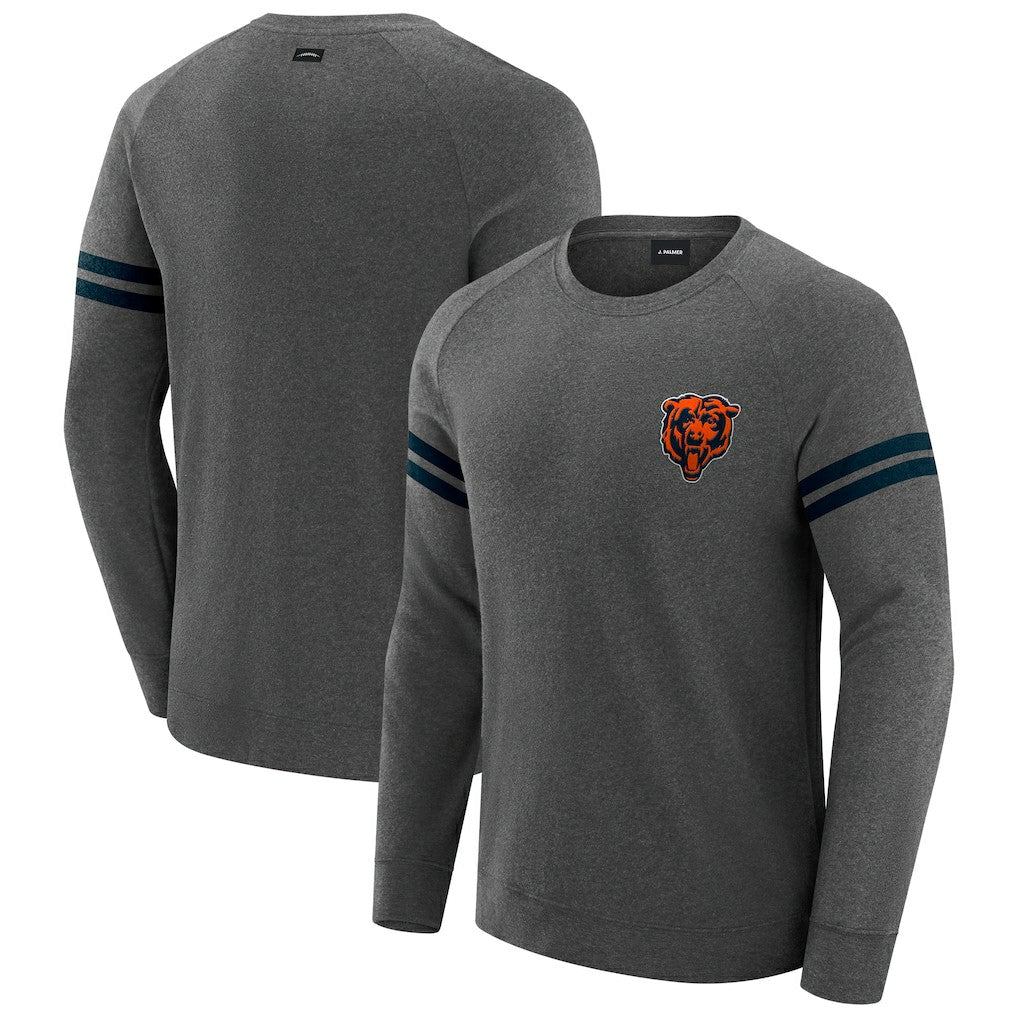 Chicago Bears  J. Palmer Players Lounge Raglan Tri-Blend Sweatshirt