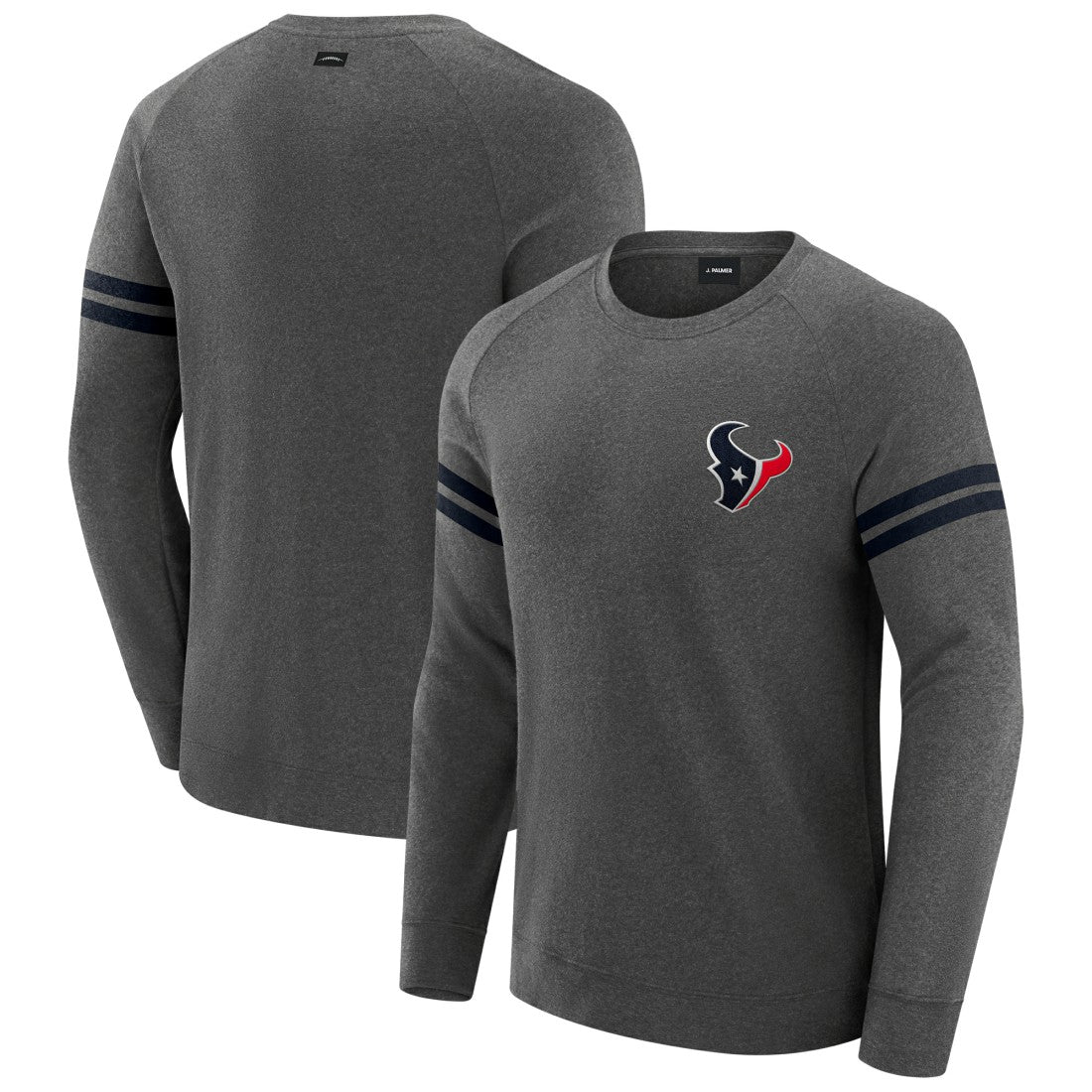 Houston Texans  J. Palmer Players Lounge Raglan Tri-Blend Sweatshirt