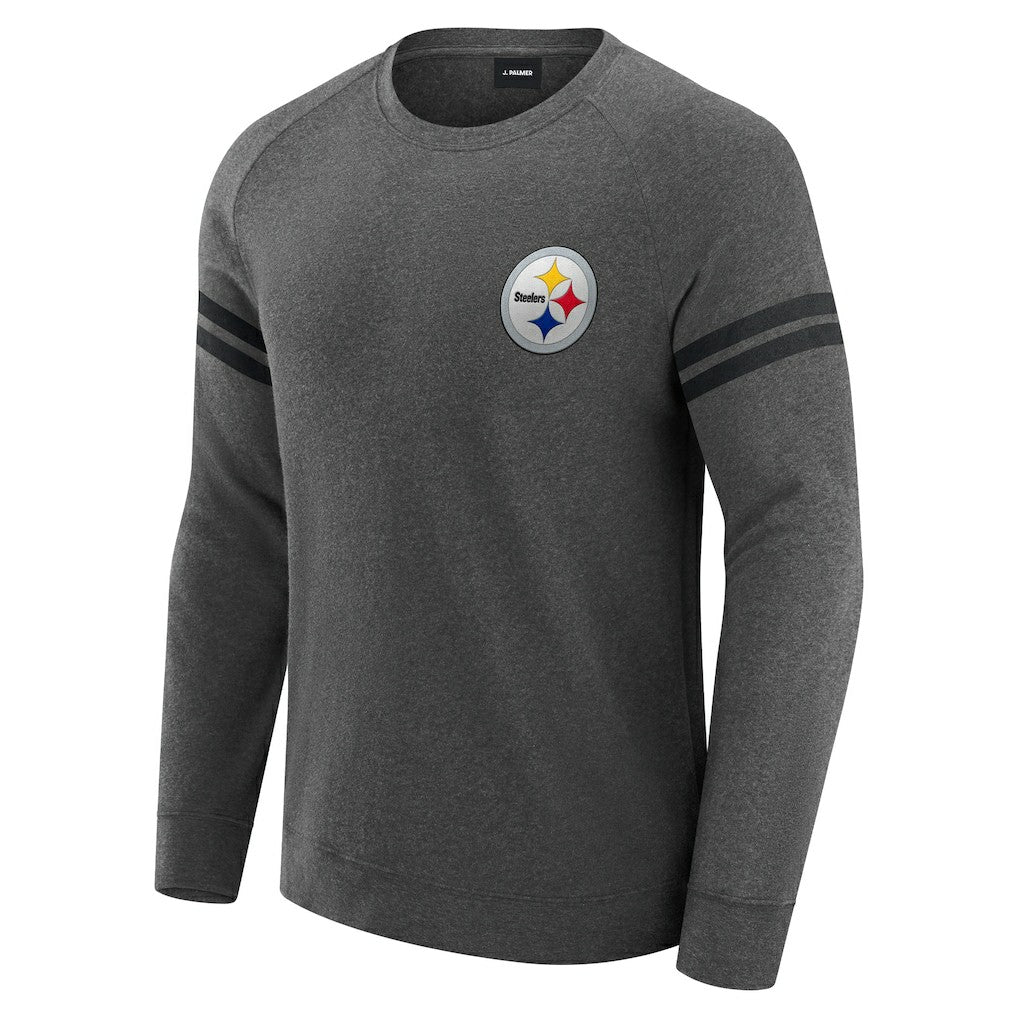 Pittsburgh Steelers  J. Palmer Players Lounge Raglan Tri-Blend Sweatshirt