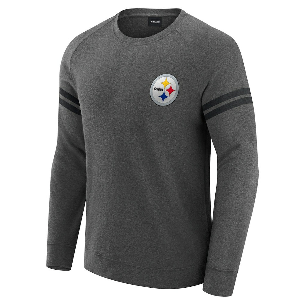 Pittsburgh Steelers  J. Palmer Players Lounge Raglan Tri-Blend Sweatshirt
