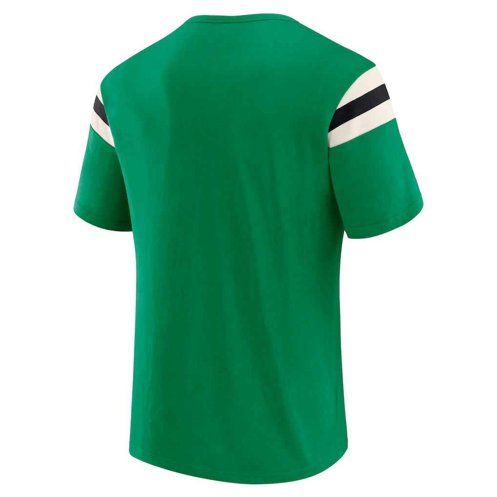 Philadelphia Eagles Fanatics Darius Rucker Collection Distressed Throwback Shoulder Stripe T-Shirt