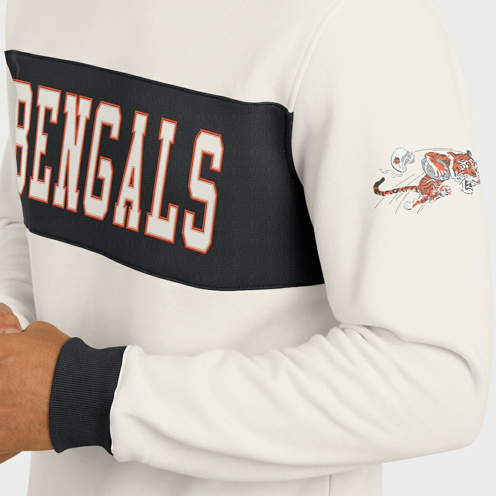 Cincinnati Bengals Fanatics Darius Rucker Collection Colorblock Pullover Sweatshirt