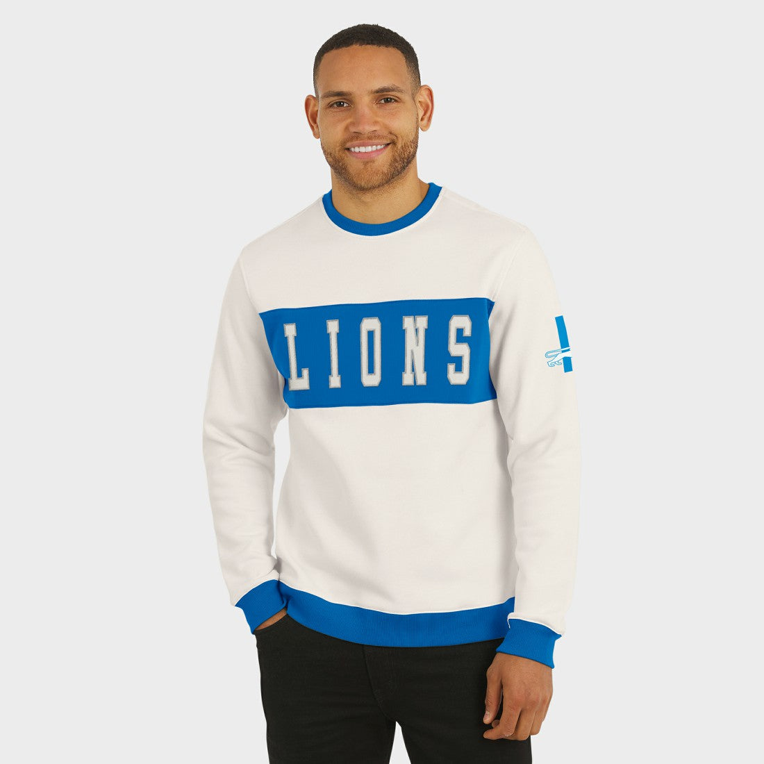 Detroit Lions Fanatics Darius Rucker Collection Colorblock Pullover Sweatshirt