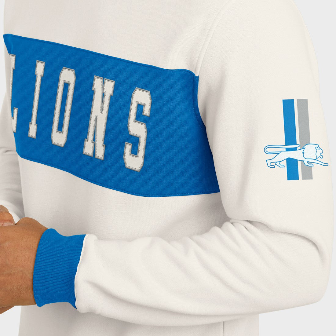 Detroit Lions Fanatics Darius Rucker Collection Colorblock Pullover Sweatshirt