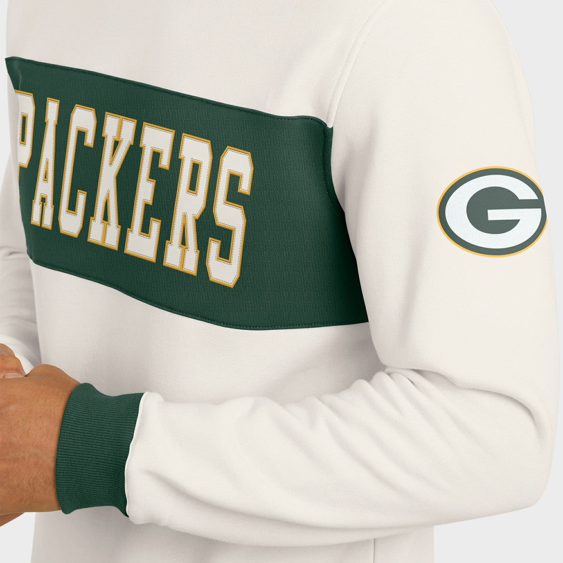 Green Bay Packers Fanatics Darius Rucker Collection Colorblock Pullover Sweatshirt