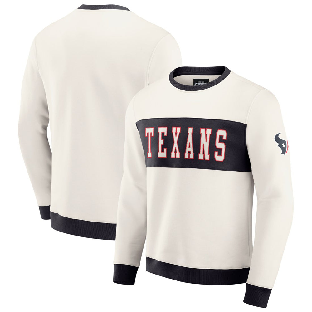 Houston Texans Fanatics Darius Rucker Collection Colorblock Pullover Sweatshirt