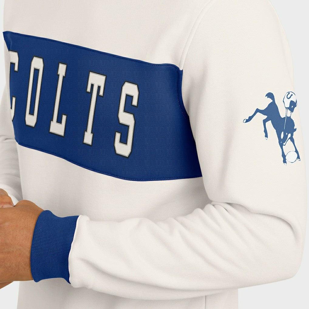 Indianapolis Colts Fanatics Darius Rucker Collection Colorblock Pullover Sweatshirt