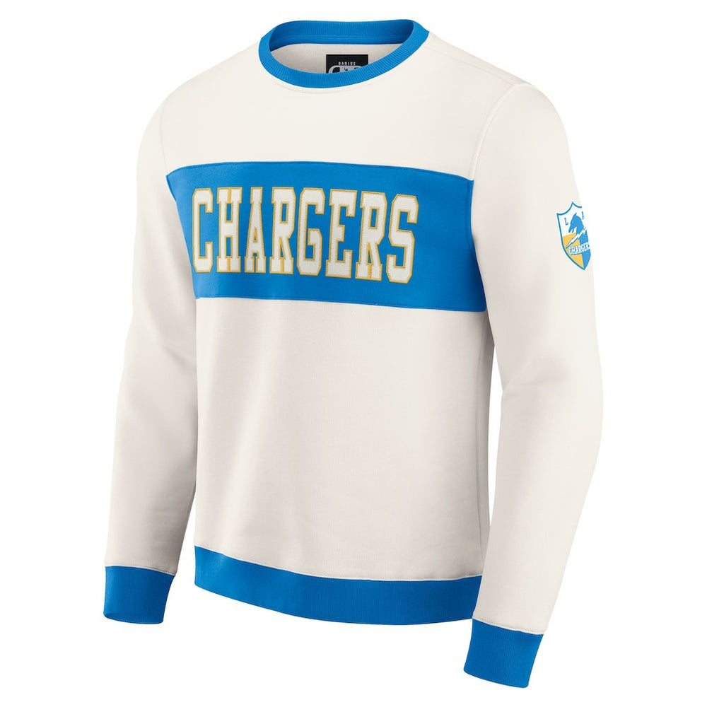 Los Angeles Chargers Fanatics Darius Rucker Collection Colorblock Pullover Sweatshirt