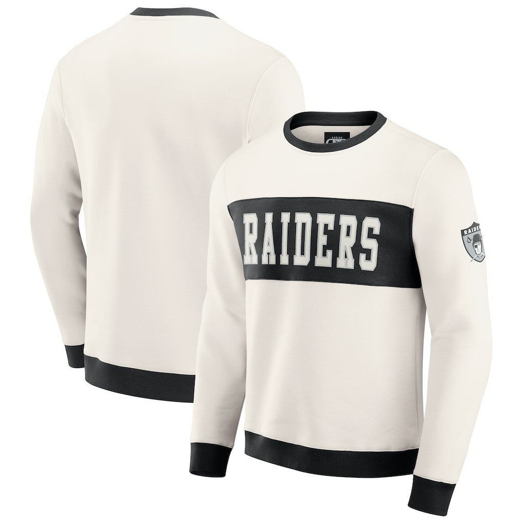 Las Vegas Raiders Fanatics Darius Rucker Collection Colorblock Pullover Sweatshirt