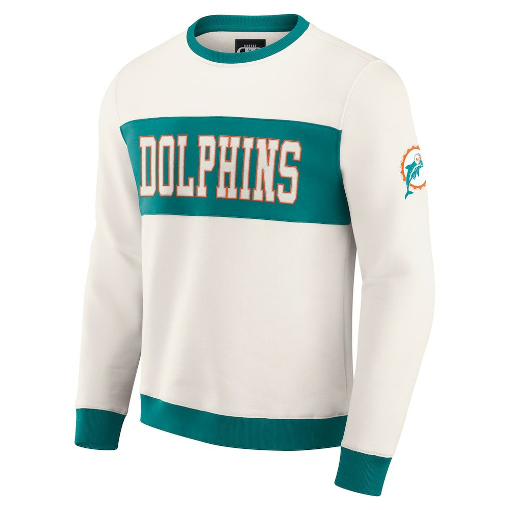 Miami Dolphins Fanatics Darius Rucker Collection Colorblock Pullover Sweatshirt