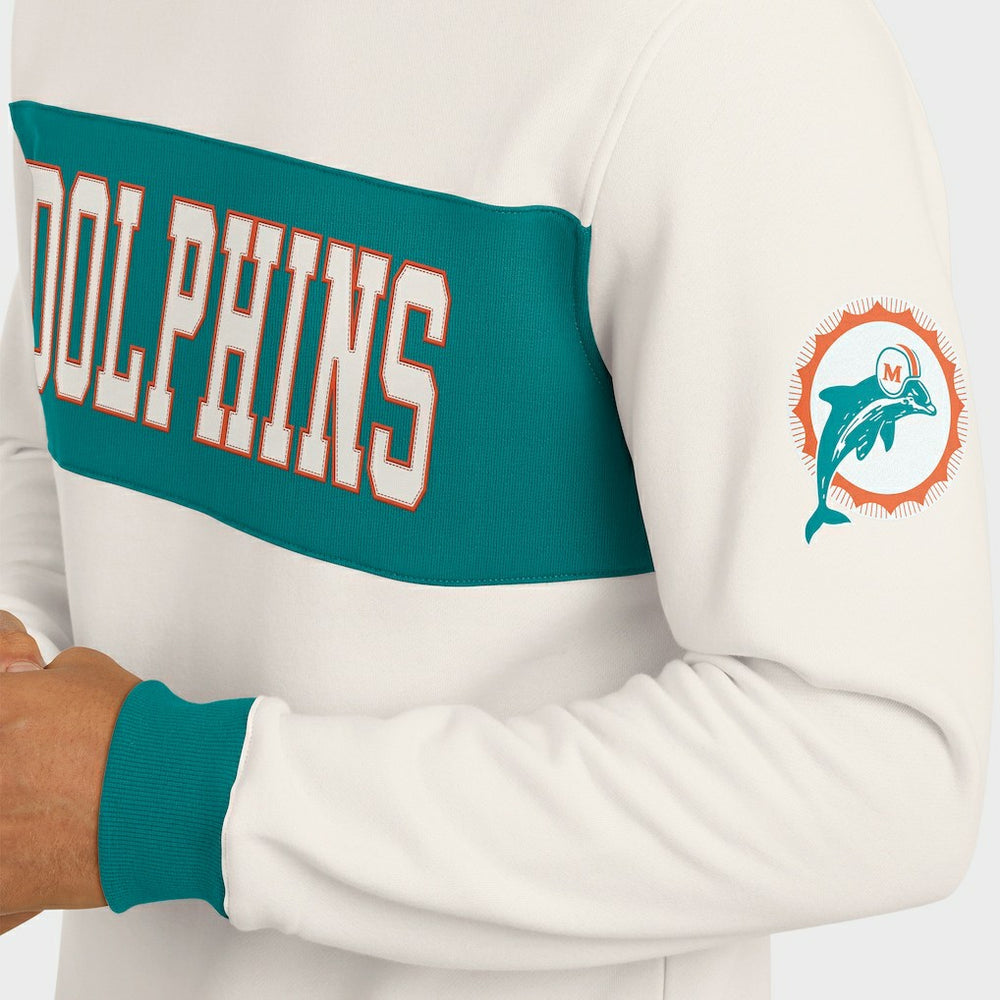 Miami Dolphins Fanatics Darius Rucker Collection Colorblock Pullover Sweatshirt