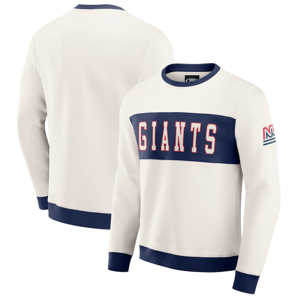 New York Giants Fanatics Darius Rucker Collection Colorblock Pullover Sweatshirt