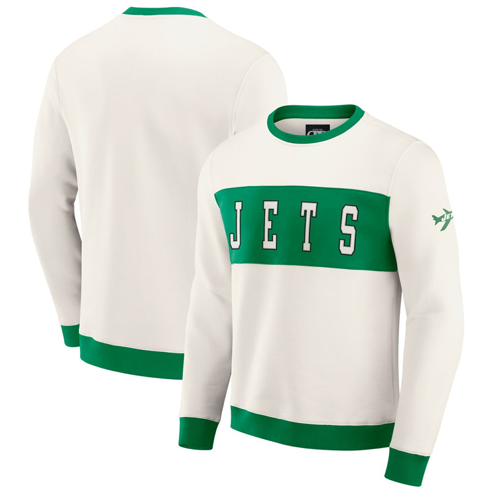 New York Jets Fanatics Darius Rucker Collection Colorblock Pullover Sweatshirt