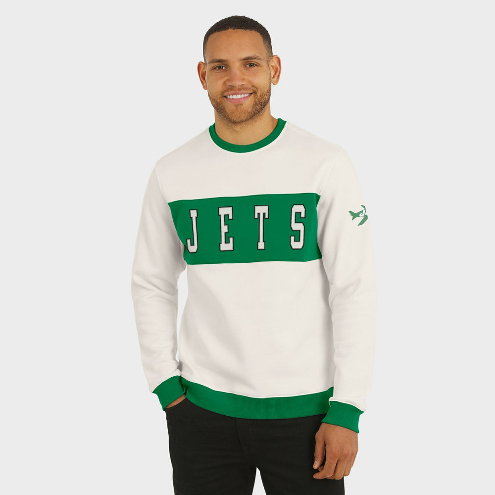 New York Jets Fanatics Darius Rucker Collection Colorblock Pullover Sweatshirt