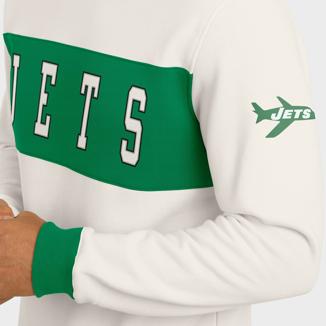 New York Jets Fanatics Darius Rucker Collection Colorblock Pullover Sweatshirt