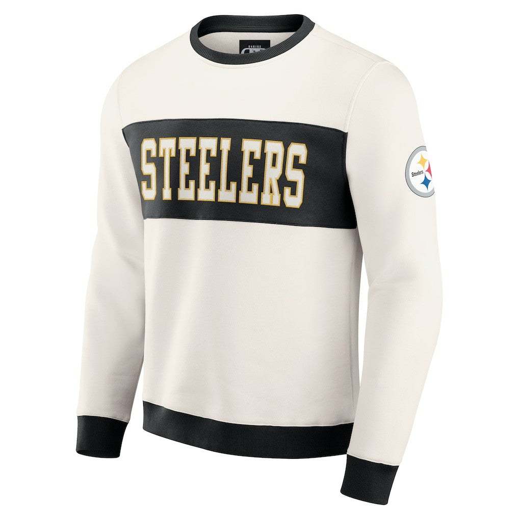 Pittsburgh Steelers Fanatics Darius Rucker Collection Colorblock Pullover Sweatshirt