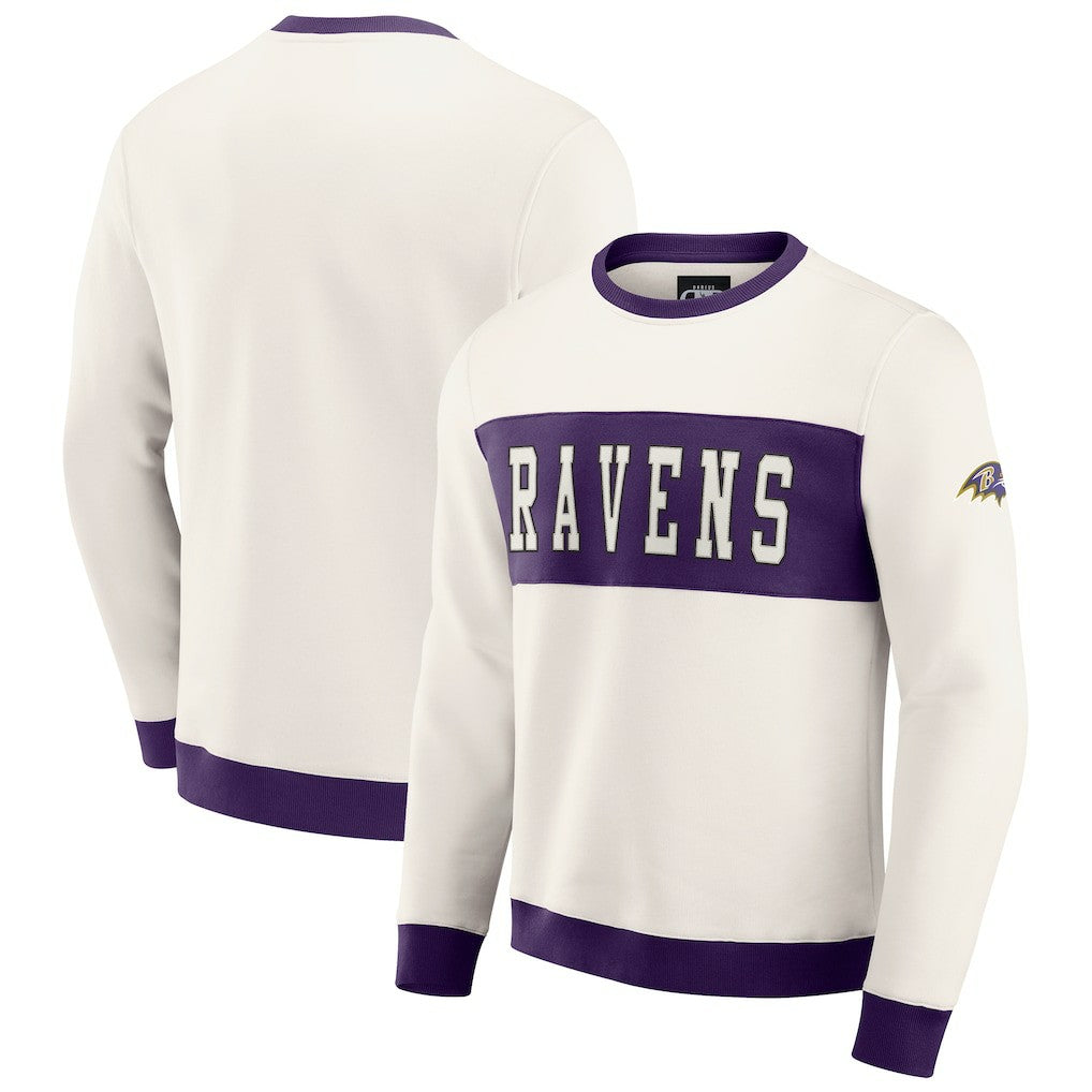 Baltimore Ravens Fanatics Darius Rucker Collection Colorblock Pullover Sweatshirt