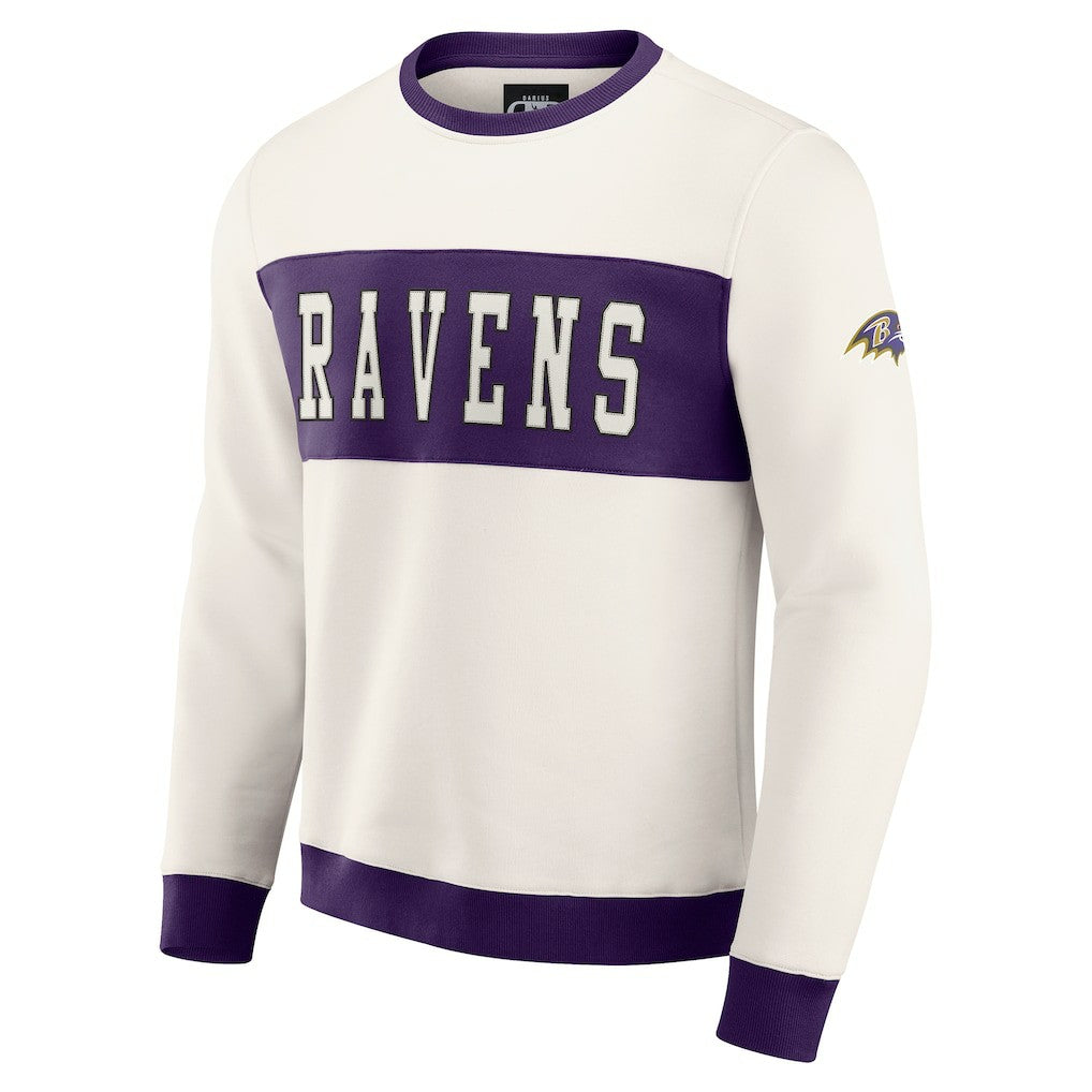 Baltimore Ravens Fanatics Darius Rucker Collection Colorblock Pullover Sweatshirt