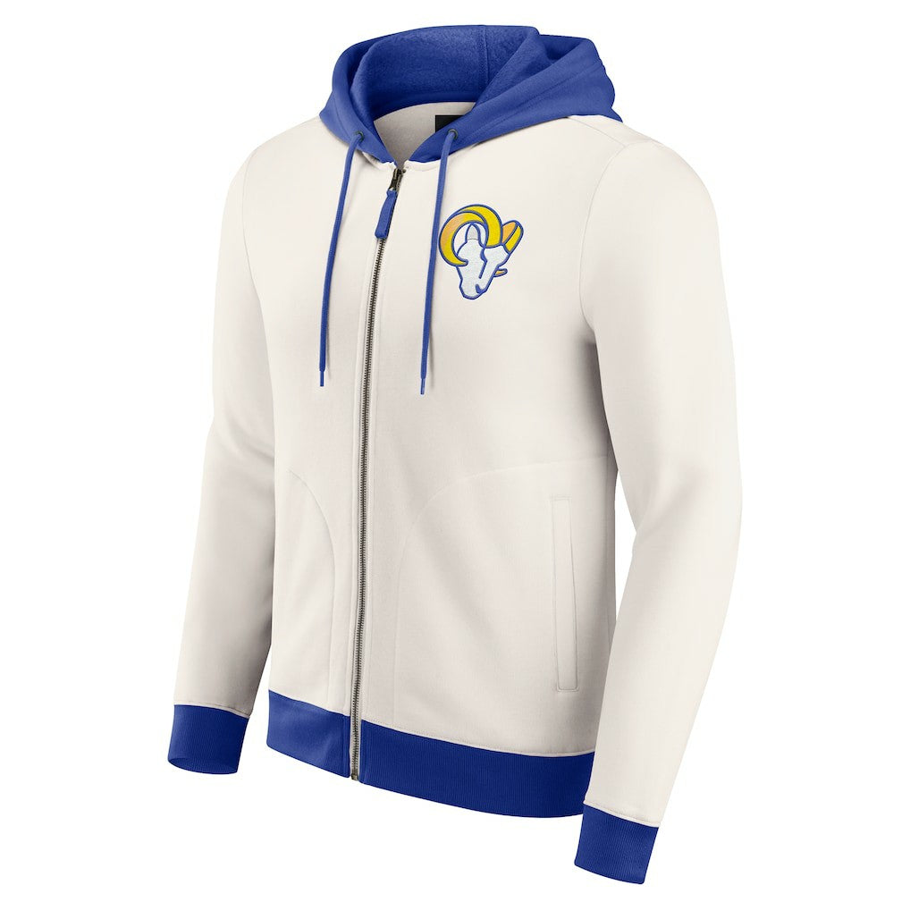 Los Angeles Rams Fanatics Darius Rucker Collection Distressed Graphics Full-Zip Hoodie