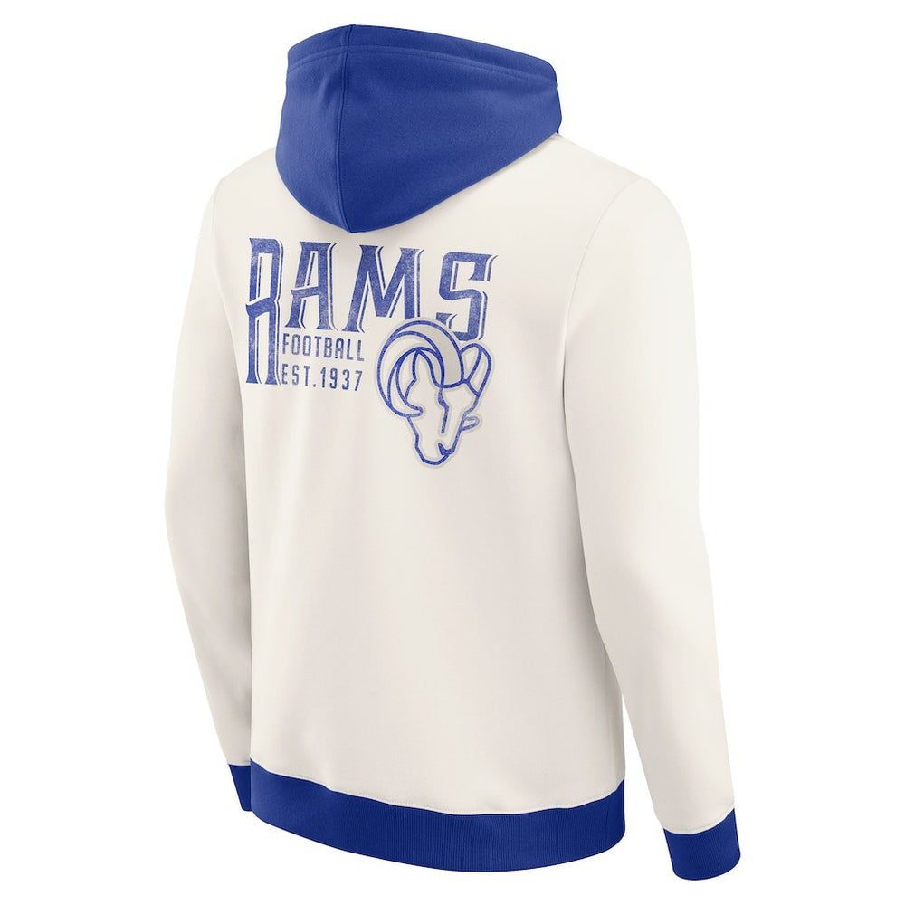 Los Angeles Rams Fanatics Darius Rucker Collection Distressed Graphics Full-Zip Hoodie
