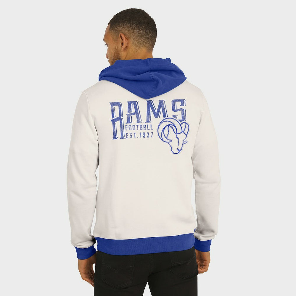 Los Angeles Rams Fanatics Darius Rucker Collection Distressed Graphics Full-Zip Hoodie