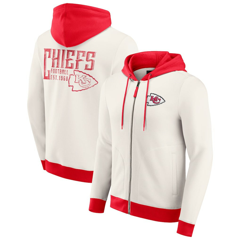 Kansas City Chiefs Fanatics Darius Rucker Collection Distressed Graphics Full-Zip Hoodie