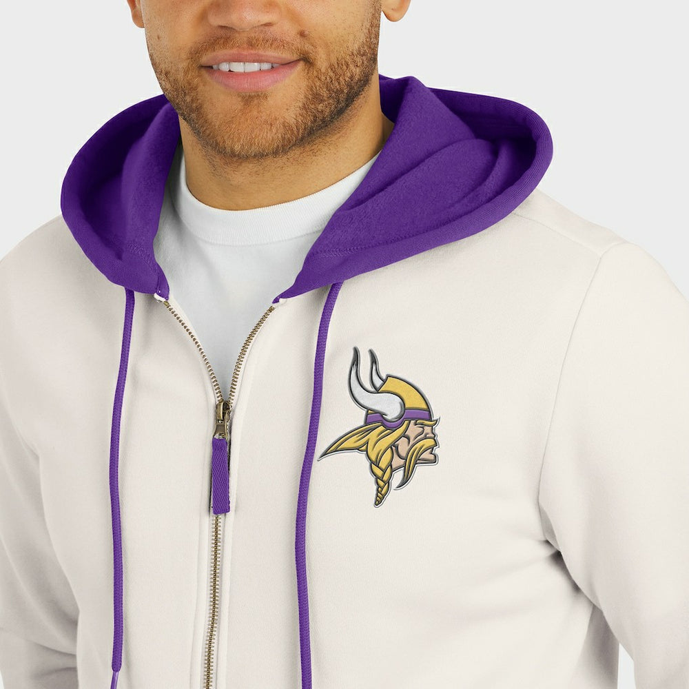 Minnesota Vikings Fanatics Darius Rucker Collection Distressed Graphics Full-Zip Hoodie