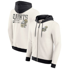 New Orleans Saints Fanatics Darius Rucker Collection Distressed Graphics Full-Zip Hoodie