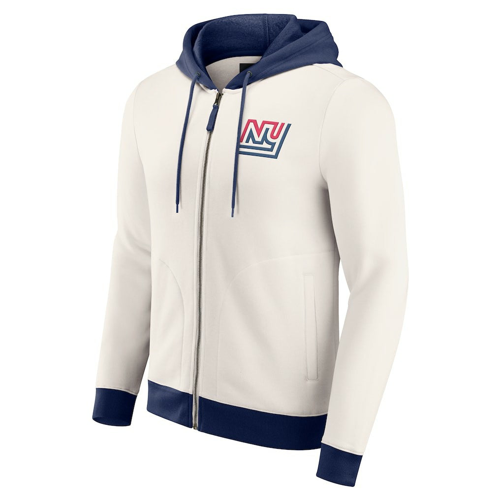 New York Giants Fanatics Darius Rucker Collection Distressed Graphics Full-Zip Hoodie