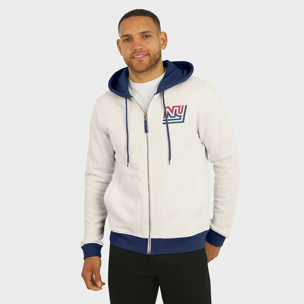 New York Giants Fanatics Darius Rucker Collection Distressed Graphics Full-Zip Hoodie