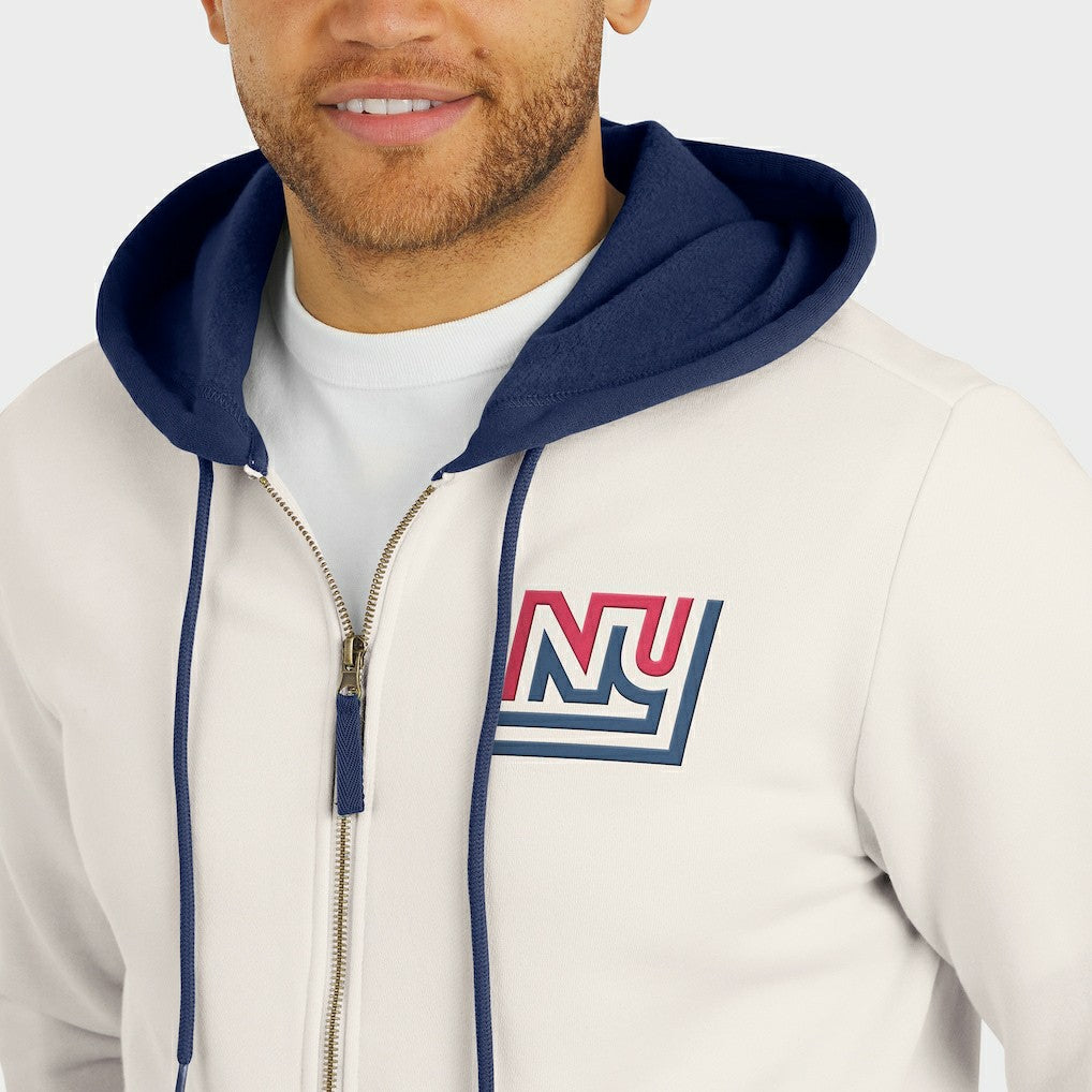 New York Giants Fanatics Darius Rucker Collection Distressed Graphics Full-Zip Hoodie