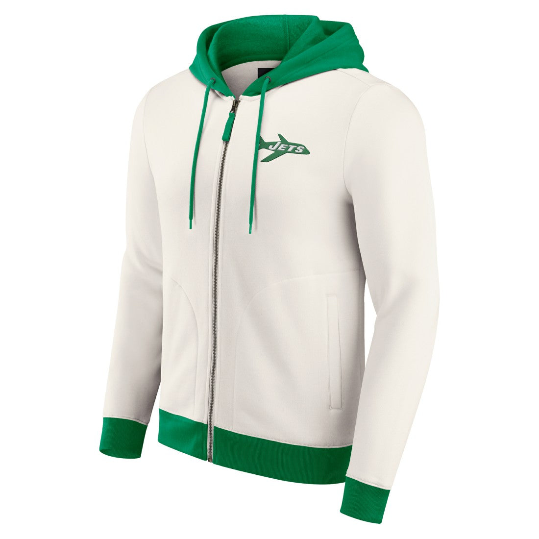 New York Jets Fanatics Darius Rucker Collection Distressed Graphics Full-Zip Hoodie