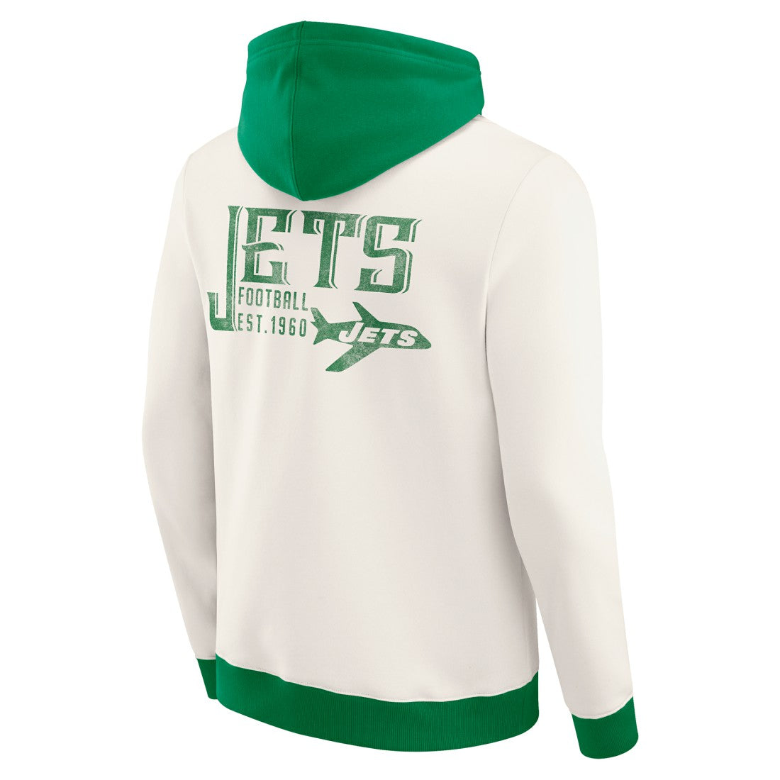 New York Jets Fanatics Darius Rucker Collection Distressed Graphics Full-Zip Hoodie