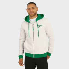 New York Jets Fanatics Darius Rucker Collection Distressed Graphics Full-Zip Hoodie