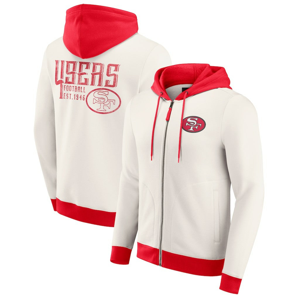 San Francisco 49ers Fanatics Darius Rucker Collection Distressed Graphics Full-Zip Hoodie