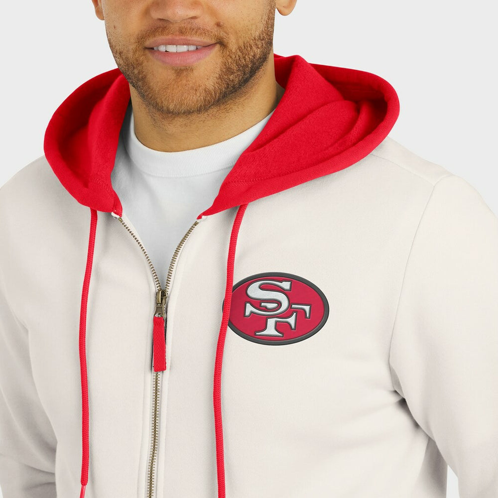 San Francisco 49ers Fanatics Darius Rucker Collection Distressed Graphics Full-Zip Hoodie