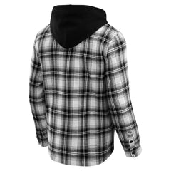 Buffalo Bills Fanatics NFL x Darius Rucker Collection Plaid Flannel Quilted Full-Snap Hooded Shacket