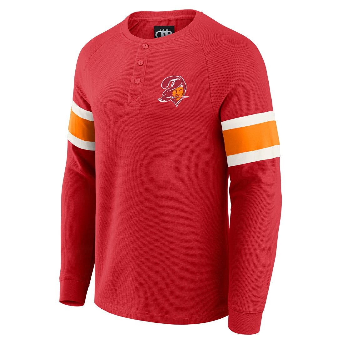 Tampa Bay Buccaneers Fanatics Darius Rucker Collection Waffle-Knit Raglan Long Sleeve Henley T-Shirt