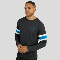 Carolina Panthers Fanatics Darius Rucker Collection Waffle-Knit Raglan Long Sleeve Henley T-Shirt